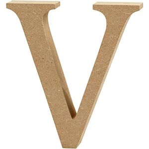 Creativ "V MDF písmeno, hnědé, 13 x 2 cm Creativ "V MDF písmeno, hnědé, 13 x 2 cm