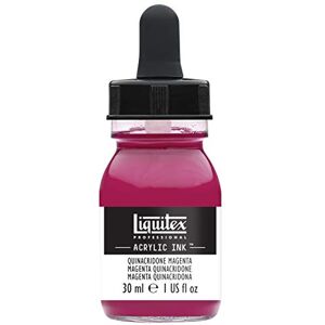 Liquitex 4260114 tekuté profesionální akrylové barvy inkoust, tuš, 30 ml, vysoce pigmentovaná airbrush barva, quinacridone magenta Liquitex 4260114 tekuté profesionální akrylové barvy inkoust, tuš, 30 ml, vysoce pigmentovaná airbrush barva, quinacridone magenta