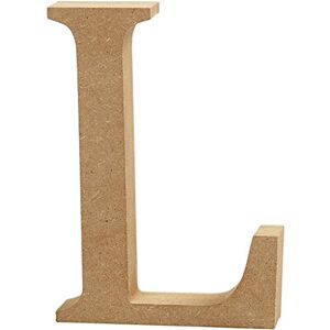 Creativ Dekorační písmeno "L" z MDF, 13 x 2 cm, hnědé Creativ Dekorační písmeno "L" z MDF, 13 x 2 cm, hnědé