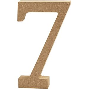 Creativ Dekorační číslo "7", MDF, 13 x 2 cm, hnědé Creativ Dekorační číslo "7", MDF, 13 x 2 cm, hnědé