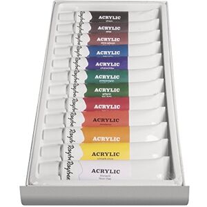 Rayher Sada akrylových barev Hobby 38925000, 12 barev, každá tuba 12 ml, ideální pro klínový rám, papír, lepenku, malířský karton, papírmaché, dřevo, kámen, beton, pro začátečníky a profesionální umělce Rayher Sada akrylových barev Hobby 38925000, 12 barev, každá tuba 12 ml, ideální pro klínový rám, papír, lepenku, malířský karton, papírmaché, dřevo, kámen, beton, pro začátečníky a profesionální umělce