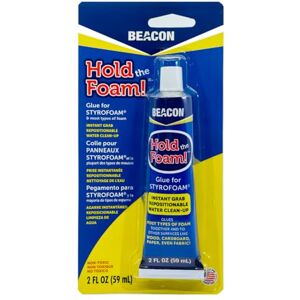 Beacon Lepidlo přidržování pěnového polystyrenu glue-2oz, bílé, bezbarvé Beacon Lepidlo přidržování pěnového polystyrenu glue-2oz, bílé, bezbarvé