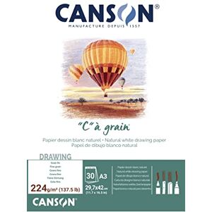 Canson 400060602 C a grain kreslicí papír, A3, bílý, 29,7 x 42 cm A3 Canson 400060602 C a grain kreslicí papír, A3, bílý, 29,7 x 42 cm A3