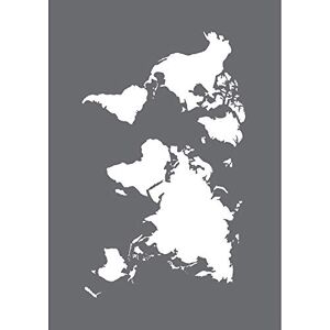 Rayher 45100000 šablona World Map, formát DIN A5, se stěrkou, sítotisková šablona, šablona na malování, samolepicí, šedá Rayher 45100000 šablona World Map, formát DIN A5, se stěrkou, sítotisková šablona, šablona na malování, samolepicí, šedá