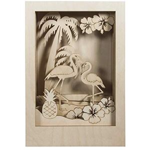 Rayher 62850505 dřevěná stavebnice 3D rám s motivem plameňáka, certifikováno dle FSC, přírodní, 20 x 30 cm, hloubka 6,7 cm, 10 ks, pro ruční práce a malování Rayher 62850505 dřevěná stavebnice 3D rám s motivem plameňáka, certifikováno dle FSC, přírodní, 20 x 30 cm, hloubka 6,7 cm, 10 ks, pro ruční práce a malování