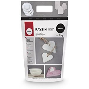 Rayher 3410302 Raysin 100 licí prášek, odlévací hmota bílá, reliéfní licí prášek, vytvrzující na vzduchu a bez zápachu, 1 kg Rayher 3410302 Raysin 100 licí prášek, odlévací hmota bílá, reliéfní licí prášek, vytvrzující na vzduchu a bez zápachu, 1 kg