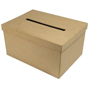 Rayher Krabička na dárkové karty se štěrbinou, papírmaché box na karty, FSC recyklovaný 100%, 30 x 21 x 15 cm (d x š x v), dopisní schránka, krabička na peníze, 67202000, přírodní Rayher Krabička na dárkové karty se štěrbinou, papírmaché box na karty, FSC recyklovaný 100%, 30 x 21 x 15 cm (d x š x v), dopisní schránka, krabička na peníze, 67202000, přírodní