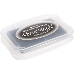 Rayher 29117576 Versa Magic Chalk Ink razítkovací polštář, velikost L, černý, 9,9 x 6,8 x 1,9 cm, sametový křídový vzhled k razítkování, pro světlé a tmavé papíry Rayher 29117576 Versa Magic Chalk Ink razítkovací polštář, velikost L, černý, 9,9 x 6,8 x 1,9 cm, sametový křídový vzhled k razítkování, pro světlé a tmavé papíry