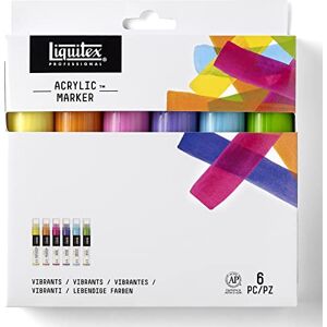 Liquitex 3699246 Professional Paint akrylové barvy popisovače, umělecké pigmenty na kreslení, malování na papír, plátno, textil, jemná krajka 6 zvýrazňovačů sada živých tónů Liquitex 3699246 Professional Paint akrylové barvy popisovače, umělecké pigmenty na kreslení, malování na papír, plátno, textil, jemná krajka 6 zvýrazňovačů sada živých tónů