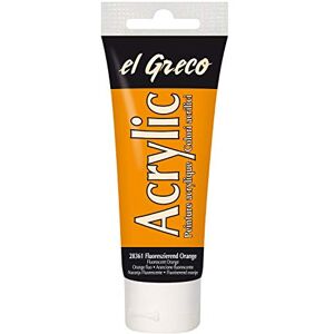 KREUL 28361 El Greco Acrylic, 75ml tuba v fluorescenční oranžové barvě, vysoce pigmentovaná, lesklá akrylová barva ve studijní kvalitě, máslově malovatelná, pro pastosové malování KREUL 28361 El Greco Acrylic, 75ml tuba v fluorescenční oranžové barvě, vysoce pigmentovaná, lesklá akrylová barva ve studijní kvalitě, máslově malovatelná, pro pastosové malování