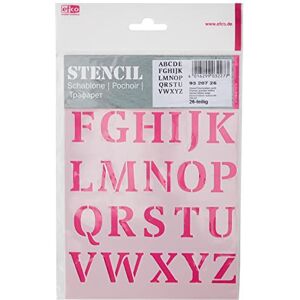 efco Schablone mit Kleinbuchstaben-Motiv, 26 Designs, aus Kunststoff, transparent, A5 efco Schablone mit Kleinbuchstaben-Motiv, 26 Designs, aus Kunststoff, transparent, A5