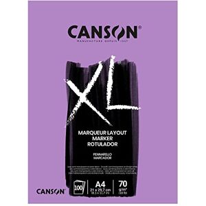 Canson XL popisovač, polotransparentní, velmi hladký kreslicí papír, 70 g/m², na krátké straně lepený blok, DIN A4 21 x 29,7 cm, extra bílá, 100 listů Canson XL popisovač, polotransparentní, velmi hladký kreslicí papír, 70 g/m², na krátké straně lepený blok, DIN A4 21 x 29,7 cm, extra bílá, 100 listů