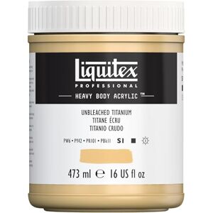 Liquitex 4412434 Professional Heavy Body akrylová barva v umělecké kvalitě s vynikající stálostí na světle v máslové konzistenci, hrnec 473 ml – nebělený titan Liquitex 4412434 Professional Heavy Body akrylová barva v umělecké kvalitě s vynikající stálostí na světle v máslové konzistenci, hrnec 473 ml – nebělený titan