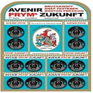 Prym 341135 šicí patentky, mosaz, 17 mm, černé Prym 341135 šicí patentky, mosaz, 17 mm, černé