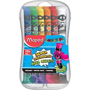 Maped M810520 Barvy na kvaš Color'Peps v plastovém boxu, více barev, 12 x 12 ml Maped M810520 Barvy na kvaš Color'Peps v plastovém boxu, více barev, 12 x 12 ml