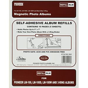 Pioneer Refill Pages pro LM-100, LM-100D a LM-100W fotoalbum, 10 párů (5 Sheets) Pioneer Refill Pages pro LM-100, LM-100D a LM-100W fotoalbum, 10 párů (5 Sheets)