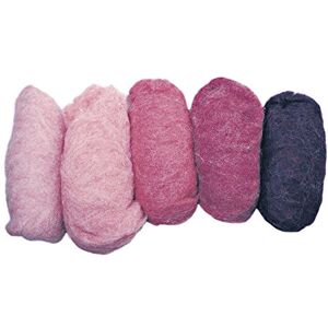 Rayher 5363500 čistá střižní vlna, melírovaná, vlies, 5 barev à 20 g, růžové odstíny Rayher 5363500 čistá střižní vlna, melírovaná, vlies, 5 barev à 20 g, růžové odstíny