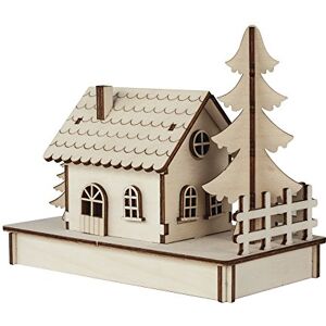 Rayher Dřevěná stavebnice pro chaty, 3D stavebnice dřevo, certifikováno FSC, přírodní, 17,5 x 9,4 x 14 cm, sada 30 dílů, 46299000 Rayher Dřevěná stavebnice pro chaty, 3D stavebnice dřevo, certifikováno FSC, přírodní, 17,5 x 9,4 x 14 cm, sada 30 dílů, 46299000