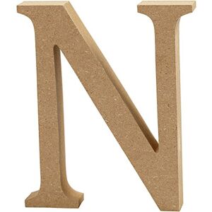 Creativ "N MDF písmeno, hnědé, 13 x 2 cm Creativ "N MDF písmeno, hnědé, 13 x 2 cm