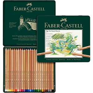 Faber-Castell 112124 – sada pastelových pastelů, 24 ks kovového pouzdra Faber-Castell 112124 – sada pastelových pastelů, 24 ks kovového pouzdra