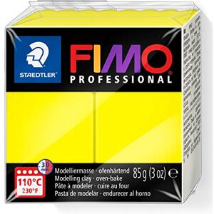 Staedtler 8004-1 Fimo Professional normální blok, 85 g, citronově žlutý Staedtler 8004-1 Fimo Professional normální blok, 85 g, citronově žlutý