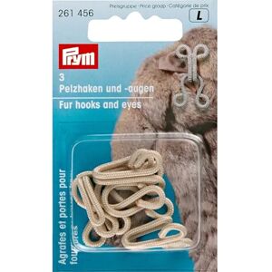 Prym Háček a oko, plast, béžová, jedna velikost, 3 Prym Háček a oko, plast, béžová, jedna velikost, 3