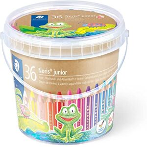 Staedtler Pastelka 3v1 Noris junior barevná, voskovka a akvarelová tužka, extra odolná proti zlomení, ideální pro děti, na mnoho povrchů, balení s 36 barvami vč. 3 ořezávátka, 140 C36 Staedtler Pastelka 3v1 Noris junior barevná, voskovka a akvarelová tužka, extra odolná proti zlomení, ideální pro děti, na mnoho povrchů, balení s 36 barvami vč. 3 ořezávátka, 140 C36