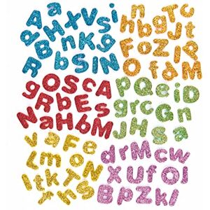 Baker Ross Selbstklebende Schaumstoff-Glitzer-Buchstaben glitzernd zum Basteln für Kinder ideal für Schriftzüge und als Dekoration 850 Stück, 1cm-1.5cm, Sortiert Baker Ross Selbstklebende Schaumstoff-Glitzer-Buchstaben glitzernd zum Basteln für Kinder ideal für Schriftzüge und als Dekoration 850 Stück, 1cm-1.5cm, Sortiert