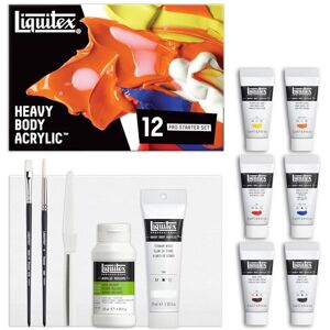 Liquitex 3699313 Professional Heavy Body akrylová barva v umělecké kvalitě s vynikající stálostí na světle v matné konzistenci, startovací sada 6 barev v tubách 22 ml Liquitex 3699313 Professional Heavy Body akrylová barva v umělecké kvalitě s vynikající stálostí na světle v matné konzistenci, startovací sada 6 barev v tubách 22 ml
