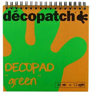 décopatch BLOC05O Décopad blok (praktický a jednoduchý k použití, 48 listů, 12 různých motivů, 15 x 15 cm, ideální pro vaše papírová hmota a kutilské projekty) 1 blok zelený décopatch BLOC05O Décopad blok (praktický a jednoduchý k použití, 48 listů, 12 různých motivů, 15 x 15 cm, ideální pro vaše papírová hmota a kutilské projekty) 1 blok zelený