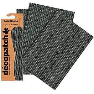 décopatch Papír č. 759 (černá bílá síť, 395 x 298 mm) balení 3 ks décopatch Papír č. 759 (černá bílá síť, 395 x 298 mm) balení 3 ks