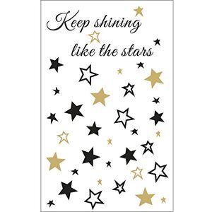 Rayher 60959000 Dekorační motivy "Stars", černá/zlatá Rayher 60959000 Dekorační motivy "Stars", černá/zlatá