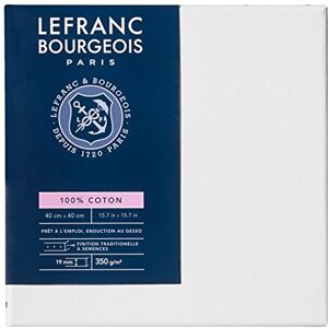 Lefranc Bourgeois Série klínových rámů 111143 klasická, 100% bavlna, 350g/m², archivní kvalita, bez obsahu kyselin pro zvýšenou trvanlivost, základní nátěr 40 x 40 cm Lefranc Bourgeois Série klínových rámů 111143 klasická, 100% bavlna, 350g/m², archivní kvalita, bez obsahu kyselin pro zvýšenou trvanlivost, základní nátěr 40 x 40 cm