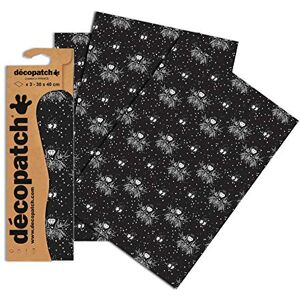 décopatch Papír č. 764 (černá bílá Tatoo, 395 x 298 mm) balení 3 ks décopatch Papír č. 764 (černá bílá Tatoo, 395 x 298 mm) balení 3 ks