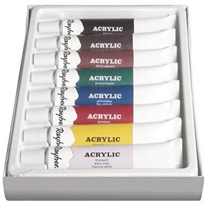 Rayher Sada umělých akrylových barev Hobby 38924000, 8 barev, každá tuba 12 ml, ideální pro klínový rám, papír, lepenku, malkarton, lepenkové vlákno, dřevo, kámen, beton, pro začátečníky a profesionály Rayher Sada umělých akrylových barev Hobby 38924000, 8 barev, každá tuba 12 ml, ideální pro klínový rám, papír, lepenku, malkarton, lepenkové vlákno, dřevo, kámen, beton, pro začátečníky a profesionály