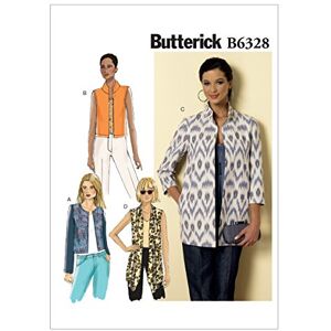 Butterick Muster 6328, Damenjacke, Größen 36-44, Leinen, Mehrfarbig, B5 (36-38-40-44) Butterick Muster 6328, Damenjacke, Größen 36-44, Leinen, Mehrfarbig, B5 (36-38-40-44)