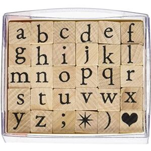 Artemio 1 cm Alphabet Kleinbuchstaben Briefmarken Set, Beige, 1 cm x 1cm Artemio 1 cm Alphabet Kleinbuchstaben Briefmarken Set, Beige, 1 cm x 1cm