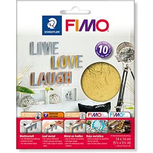 Staedtler 8781-11 Fimo Listový kov zlatý, 10 listů v kartonové obálce Staedtler 8781-11 Fimo Listový kov zlatý, 10 listů v kartonové obálce