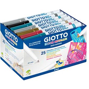 GIOTTO Decor Metallic, dekorační popisovač metalický, školní box z bio plastu, 5 různých barev, 25 kusů GIOTTO Decor Metallic, dekorační popisovač metalický, školní box z bio plastu, 5 různých barev, 25 kusů