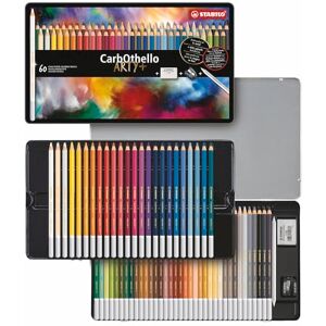STABILO pastelová křídová tužka CarbOthello ARTY+ 60 ks kovové pouzdro STABILO pastelová křídová tužka CarbOthello ARTY+ 60 ks kovové pouzdro