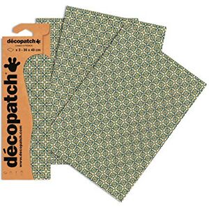 décopatch Papír č. 706 (šedo-žlutý vzor dlaždice, 395 x 298 mm) balení 3 ks décopatch Papír č. 706 (šedo-žlutý vzor dlaždice, 395 x 298 mm) balení 3 ks