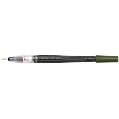 Pentel XGFL-115X Colour Brush, jedinečné pero naplněné akvarelovým inkoustem, olivově zelená, 1 kus Pentel XGFL-115X Colour Brush, jedinečné pero naplněné akvarelovým inkoustem, olivově zelená, 1 kus
