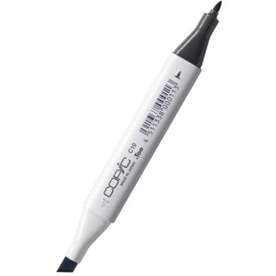 Copic Classic Marker Typ C 10, cool gray č. 10, profesionální zvýrazňovač rozvržení, se širokou a jemnou špičkou Nachfüllbar, mit Doppelspitze 214 Farben zur Auswahl Leicht mischbar, wischfest + schnell trocknend Made in Japan Copic Classic Marker Typ C 10, cool gray č. 10, profesionální zvýrazňovač rozvržení, se širokou a jemnou špičkou Nachfüllbar, mit Doppelspitze 214 Farben zur Auswahl Leicht mischbar, wischfest + schnell trocknend Made in Japan