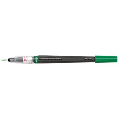 Pentel XGFL-104X Colour Brush, jedinečná štětcová tužka naplněná akvarelovým inkoustem, zelený, 1 kus Pentel XGFL-104X Colour Brush, jedinečná štětcová tužka naplněná akvarelovým inkoustem, zelený, 1 kus