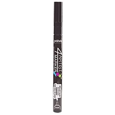 PEBEO 4 Künstler Marker, Metall, schwarz, 0,1 x 0,1 x 1,32 cm PEBEO 4 Künstler Marker, Metall, schwarz, 0,1 x 0,1 x 1,32 cm