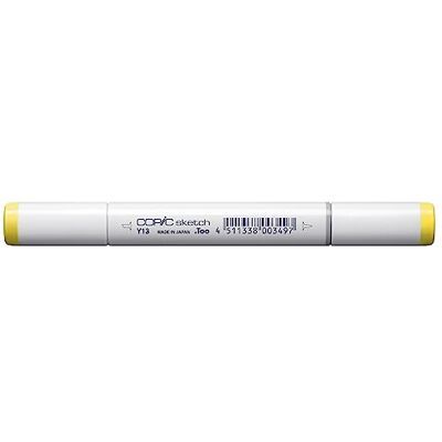 Copic Popisovač Sketch Typ Y 13, Lemon Yellow, profesionální zvýrazňovač štětců, se super hrotem na chleba a špičkou pro střední broad Copic Popisovač Sketch Typ Y 13, Lemon Yellow, profesionální zvýrazňovač štětců, se super hrotem na chleba a špičkou pro střední broad