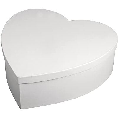 Rayher Krabička z papírmače 67293102 ve tvaru srdce, FSC Rec.100%, 30cm ø, 10 cm, bílá Rayher Krabička z papírmače 67293102 ve tvaru srdce, FSC Rec.100%, 30cm ø, 10 cm, bílá