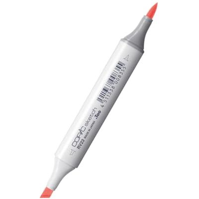 Copic Sketch Marker RV23 (Pure pink) profesionální zvýrazňovač alkoholu Doplňovací štětcový popisovač, s dvojitým hrotem 358 barev snadno míchatelný, odolný proti rozmazání + rychle schnoucí Copic Sketch Marker RV23 (Pure pink) profesionální zvýrazňovač alkoholu Doplňovací štětcový popisovač, s dvojitým hrotem 358 barev snadno míchatelný, odolný proti rozmazání + rychle schnoucí