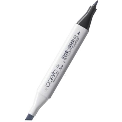 Copic Classic Marker C-2 (Cool Grey No 2) profesionální zvýrazňovač Doplňovací, s dvojitým hrotem na výběr 214 barev snadno se míchá, odolná proti rozmazání + rychleschnoucí Made in Japan Copic Classic Marker C-2 (Cool Grey No 2) profesionální zvýrazňovač Doplňovací, s dvojitým hrotem na výběr 214 barev snadno se míchá, odolná proti rozmazání + rychleschnoucí Made in Japan
