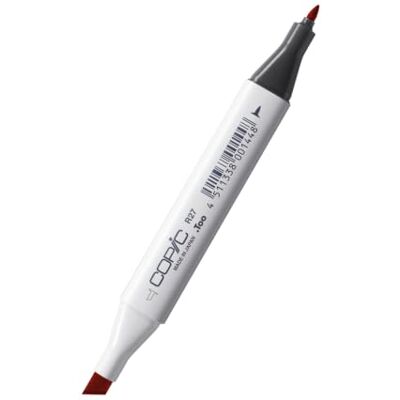 Copic Classic Marker R27 (Cadmium Red) profesionální zvýrazňovač Doplňovací, s dvojitým hrotem na výběr 214 barev snadno se míchá, odolná proti rozmazání + rychleschnoucí Made in Japan Copic Classic Marker R27 (Cadmium Red) profesionální zvýrazňovač Doplňovací, s dvojitým hrotem na výběr 214 barev snadno se míchá, odolná proti rozmazání + rychleschnoucí Made in Japan